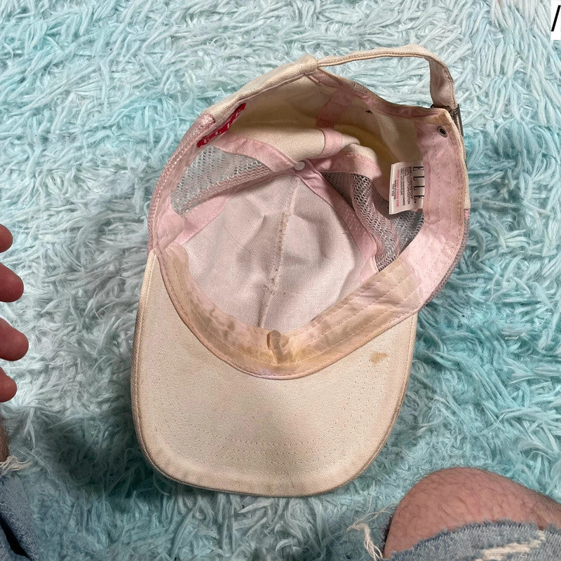Pink & White Elle Cap Trucker