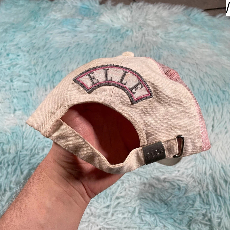 Pink & White Elle Cap Trucker