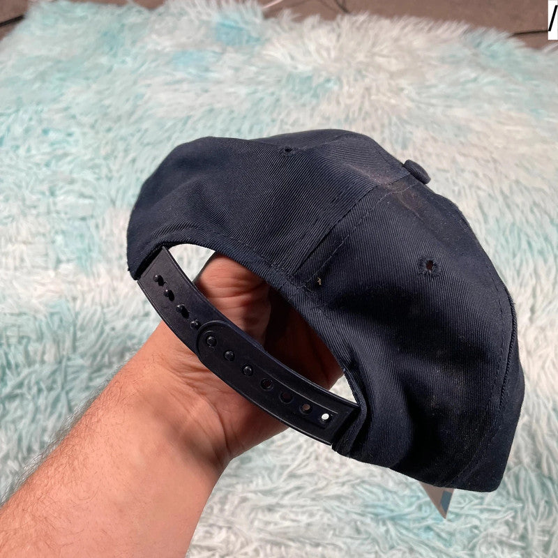 Vintage 90s Navy Sweater Shop Cap