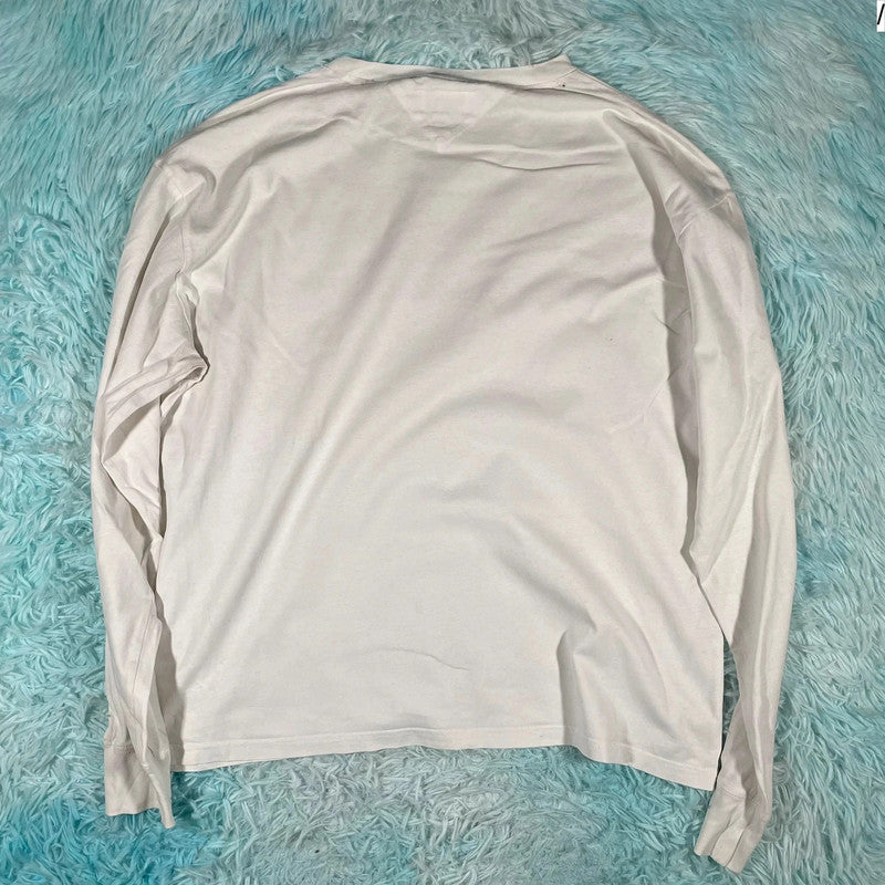 White Tommy Jeans Long Sleeve T Shirt - Large