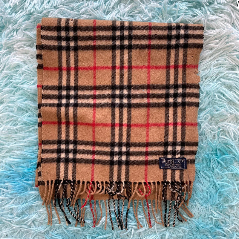 Beige Novacheck Burberry Scarf Cashmere