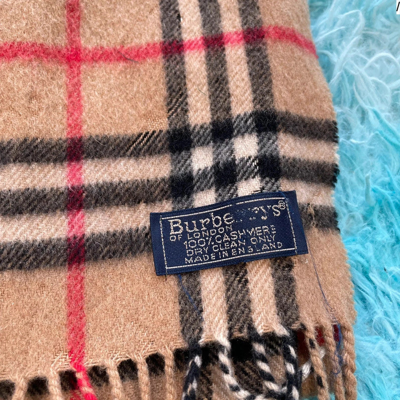 Beige Novacheck Burberry Scarf Cashmere