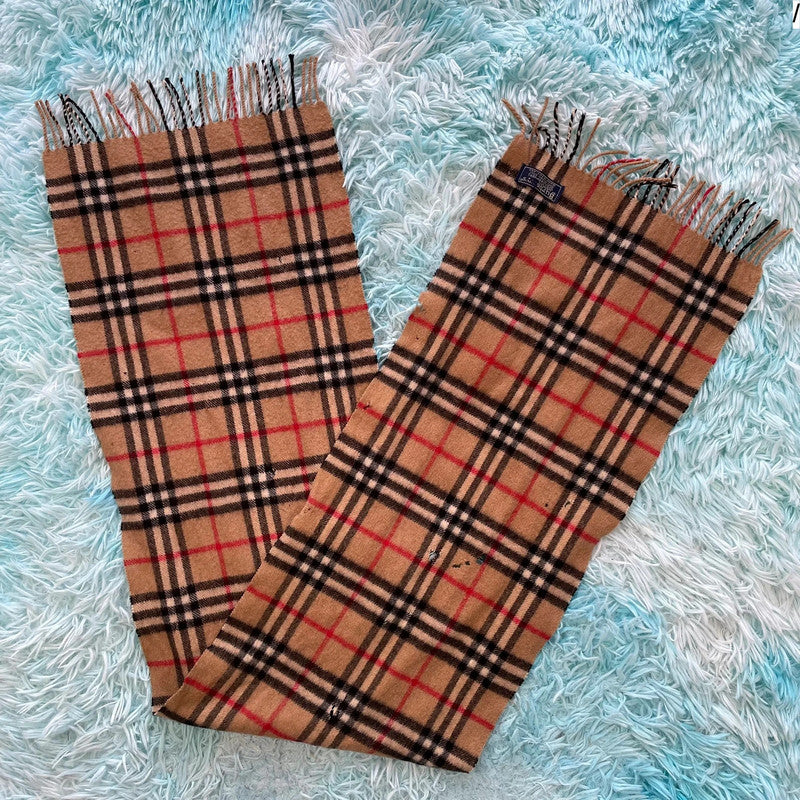 Beige Novacheck Burberry Scarf Cashmere