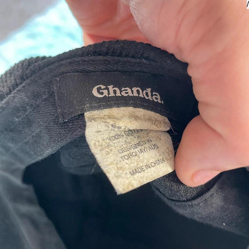 Black Ghanda Corduroy Cap