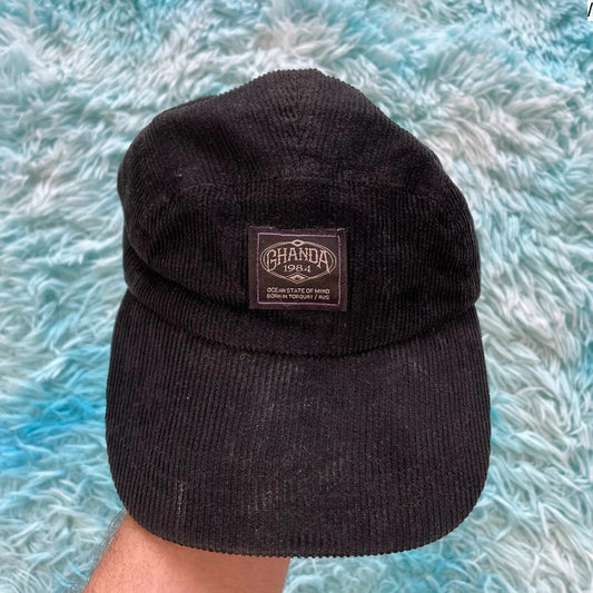 Black Ghanda Corduroy Cap
