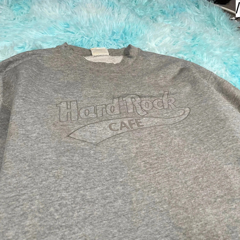 Vintage 90s Grey Hard Rock Cafe Miami Sweatshirt - Large