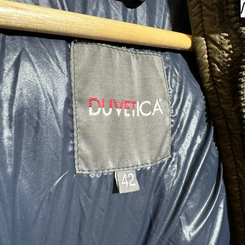 Khaki Duvetica Puffer Jacket Goose Down - Large