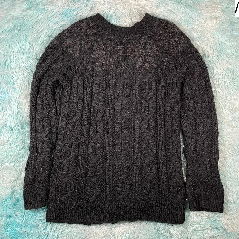 Grey AllSaints Handmade Knitted Cardigan - Mediun