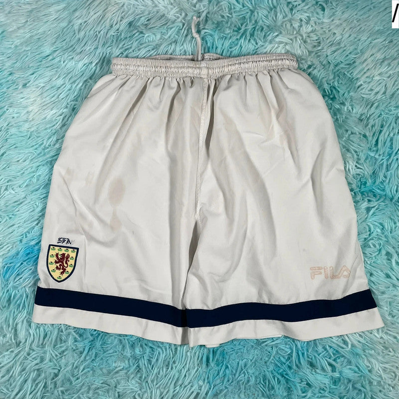 Vintage 00s Scotland Fila Football Shorts - Medium