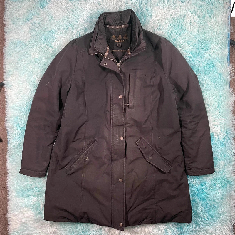 Black Barbour Raincoat - UK18