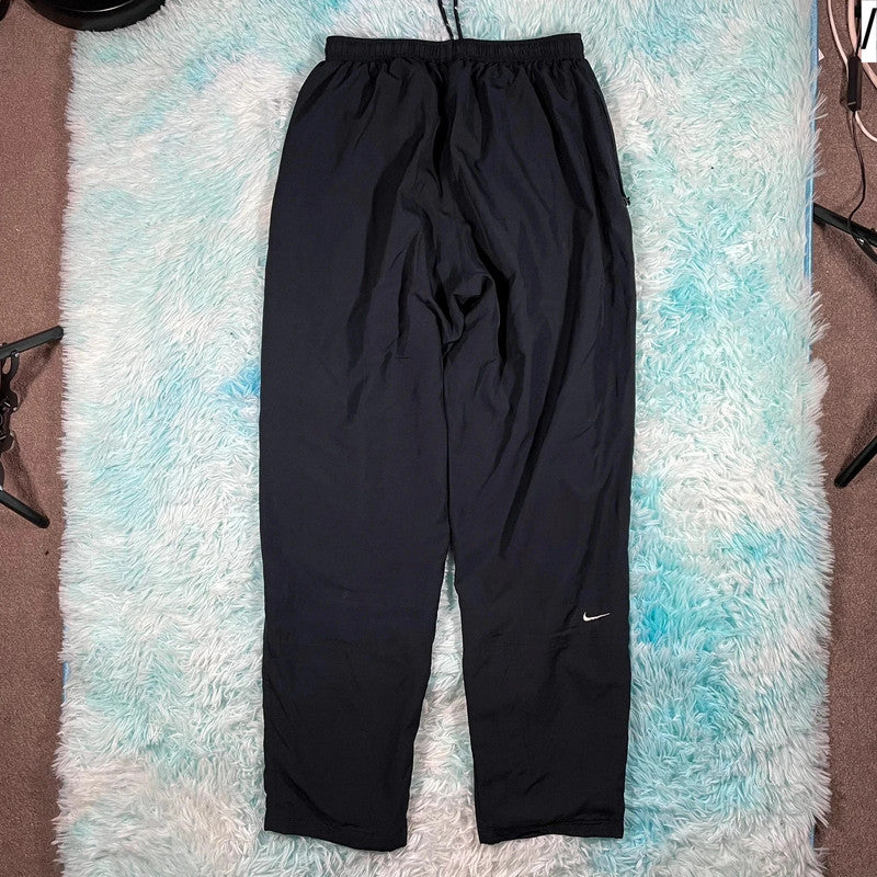 Vintage 00s Black Nike Tracksuit Bottoms - Medium