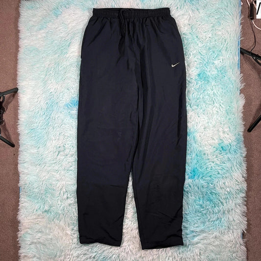 Vintage 00s Black Nike Tracksuit Bottoms - Medium