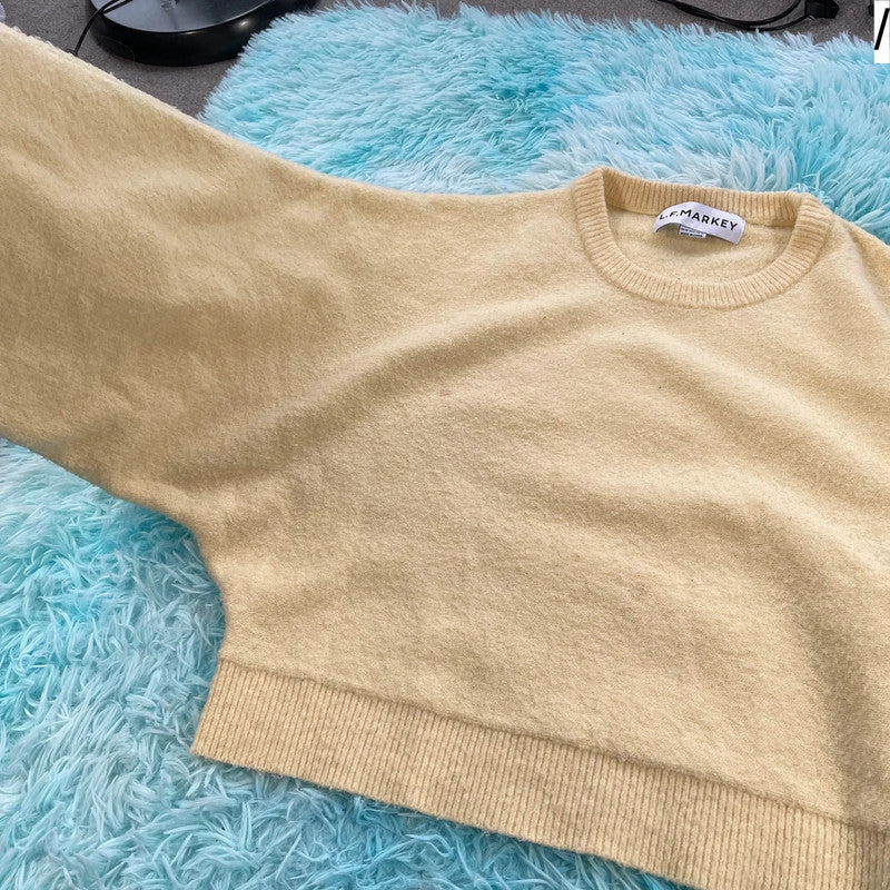 Yellow L.F. Markey Knitted Jumper - Size 10