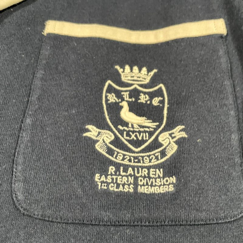 Vintage Navy Polo Ralph Lauren Cotton Blazer Jacket Crested - 10