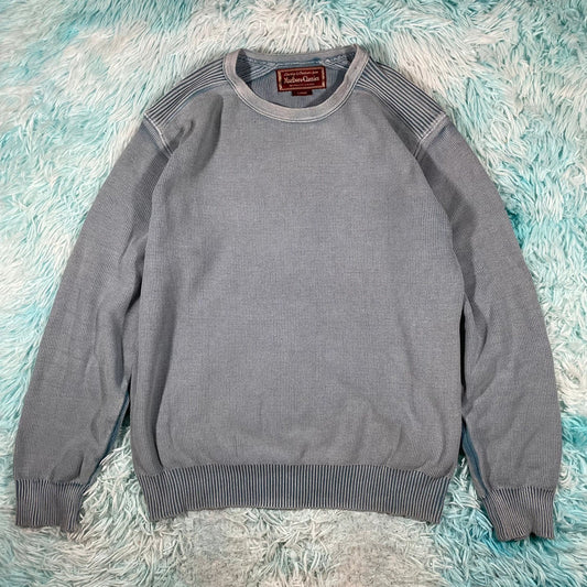 Vintage 00s Blue Marlboro Classics Ribbed Sweatshirt - Large