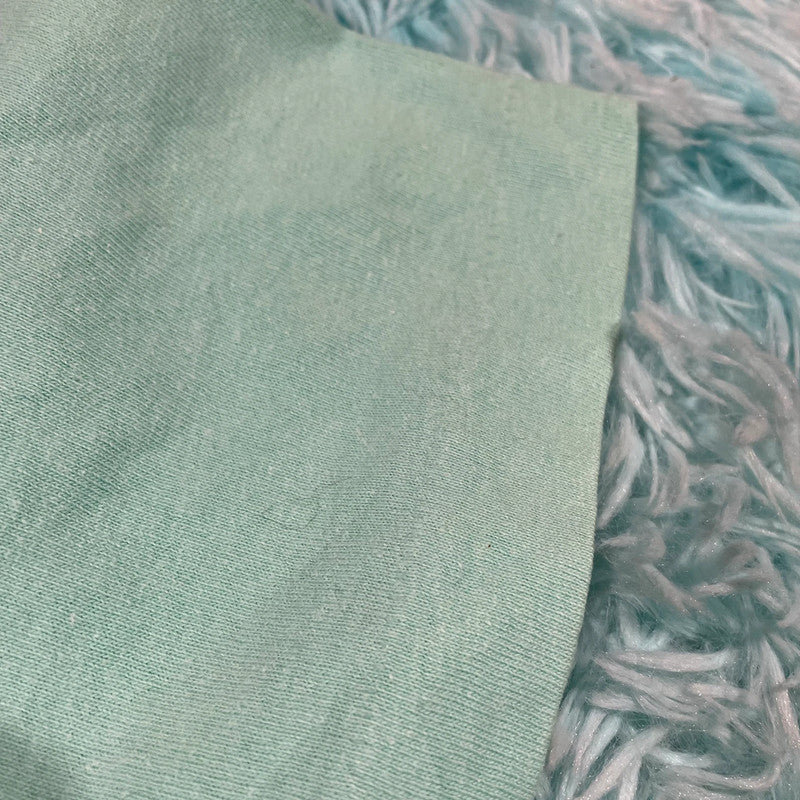 Vintage 90s Mint Green Blank T Shirt fruit of the Loom - Large