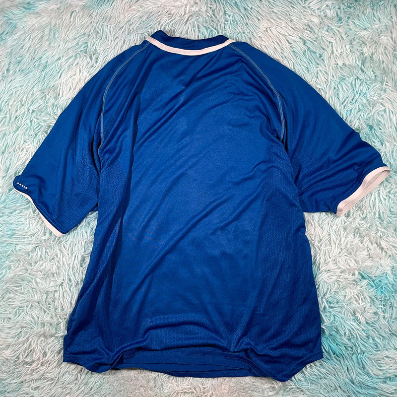 Vintage 2000-02 Brazil Shirt Blue Away Kit Nike - Large