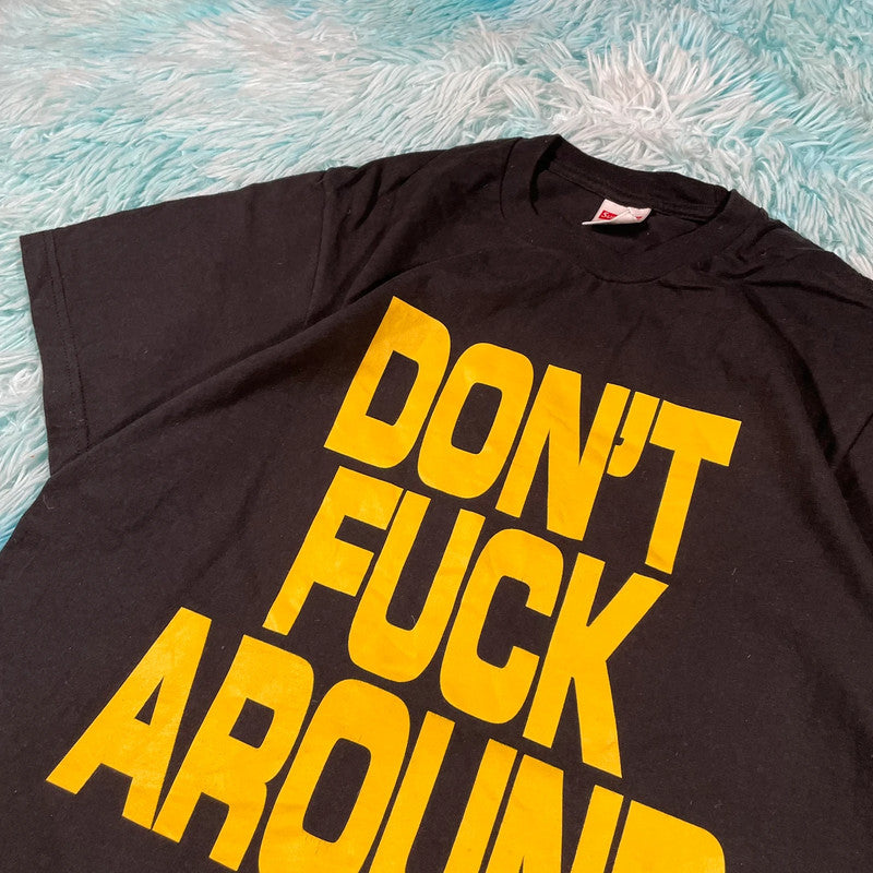 Black Supreme Graphic T Shirt Don’t Fuck Around - Small