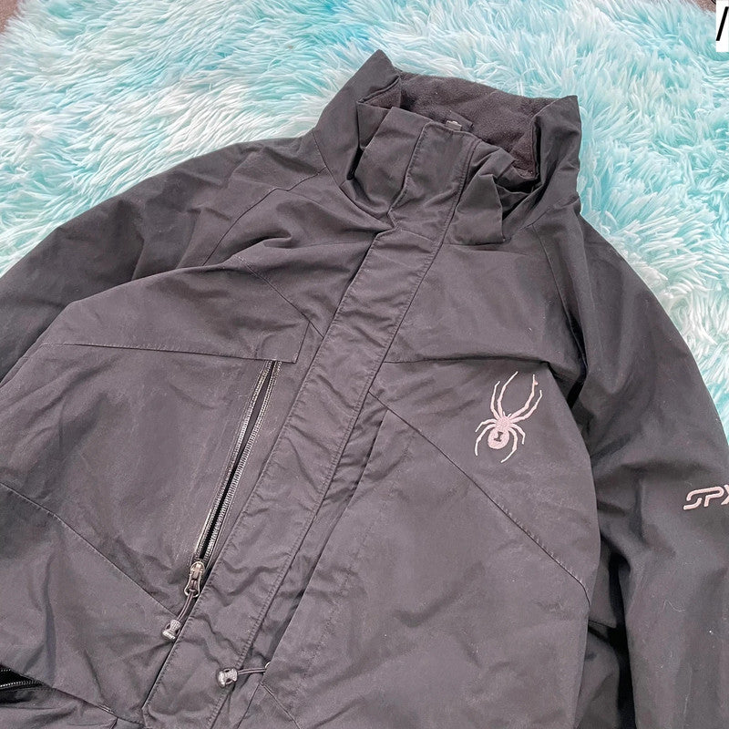 Black Spyder Ski Coat Jacket - Medium