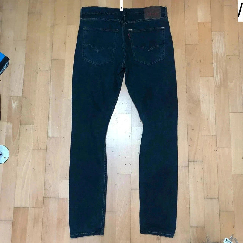 Vintage Dark Navy Levi’s Jeans Slim Fit Skinny Distressed - 36W