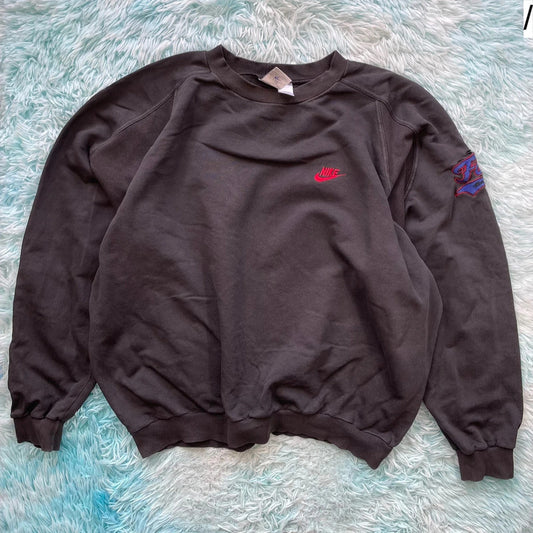 Vintage 90s Black Nike Oversized Baggy Sweatshirt - XL