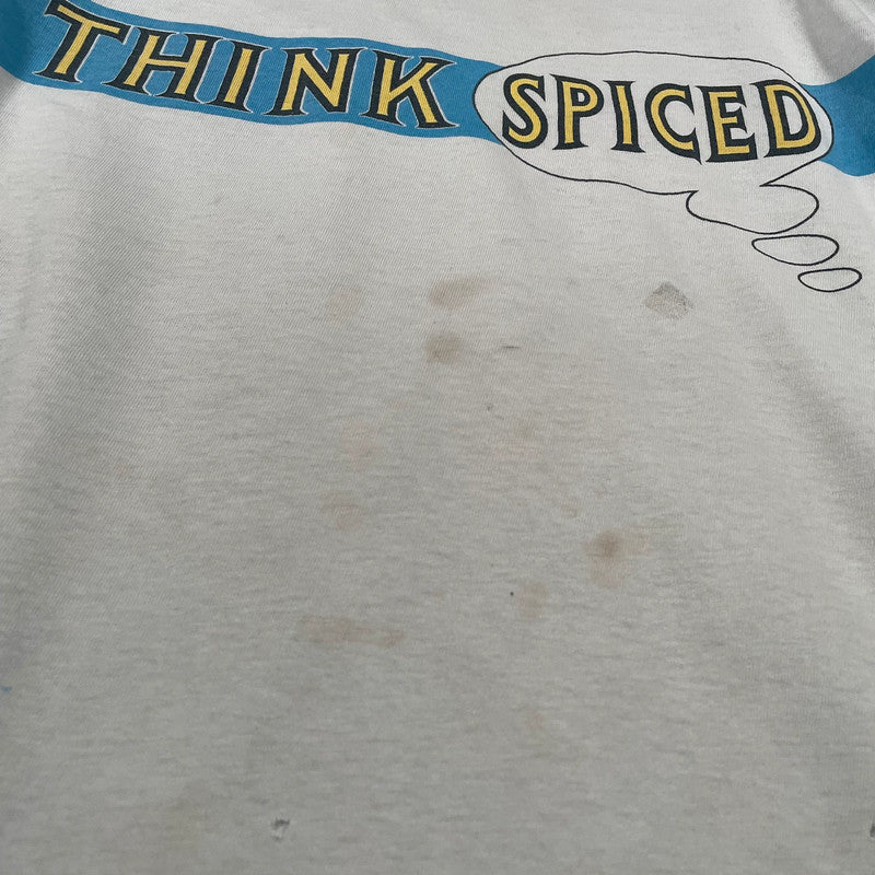 Vintage 80s White Morgans Rum Spiced Promo Graphic T Shirt - Large
