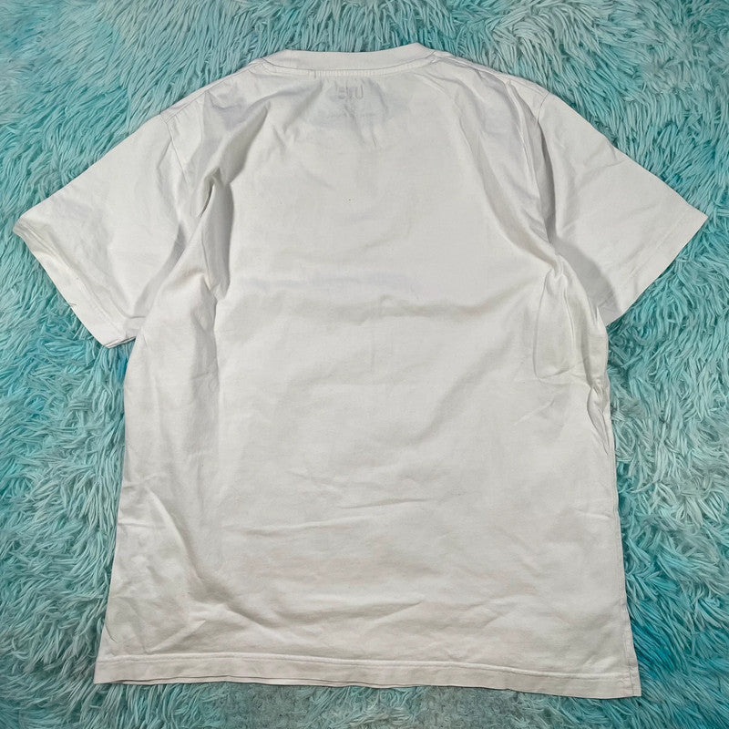 White Jean-Michel Basquiet Uniqlo Graphic T Shirt - Large