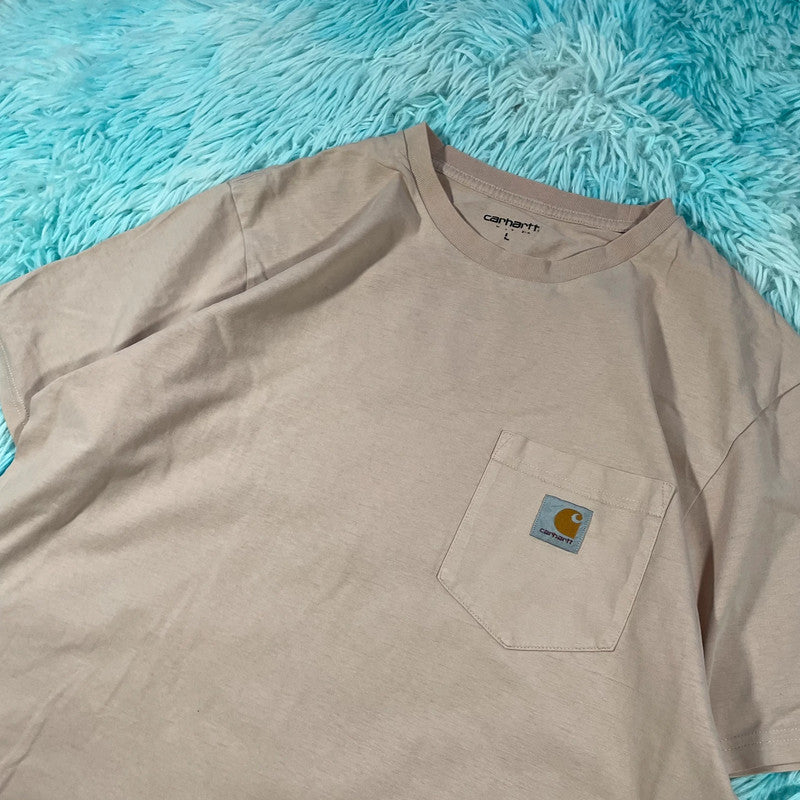Beige Carhartt Pocket T shirt - Large