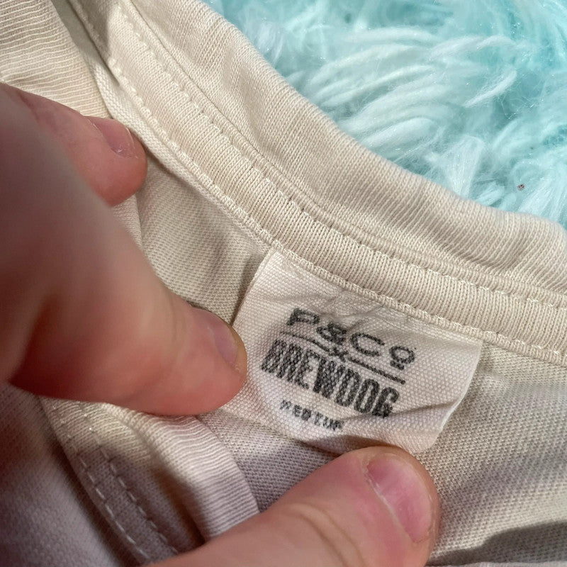 Cream P & Co x Brewdog Graphic T Shirt - Large