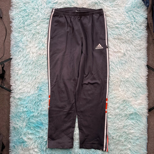 Vintage 90s Grey Adidas Tracksuit Bottoms - Large