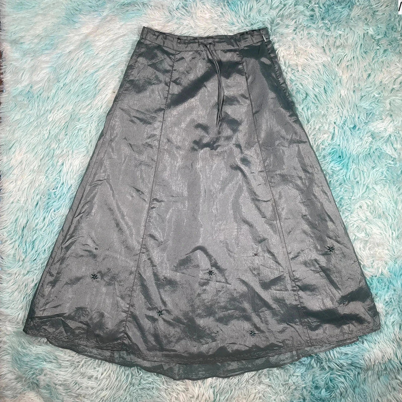 Vintage Y2K Light Blue Gap A Line Silky Dress - Size 8