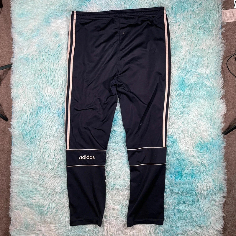 Vintage 90s Navy Adidas Tracksuit Bottoms - Medium