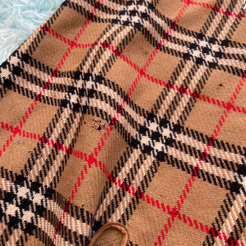 Vintage Burberry Novacheck Trench Coat Lining - Large