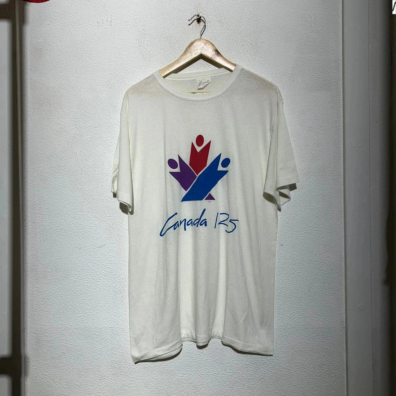 Vintage 90s Canada 125 Confederation Graphic T Shirt - XL