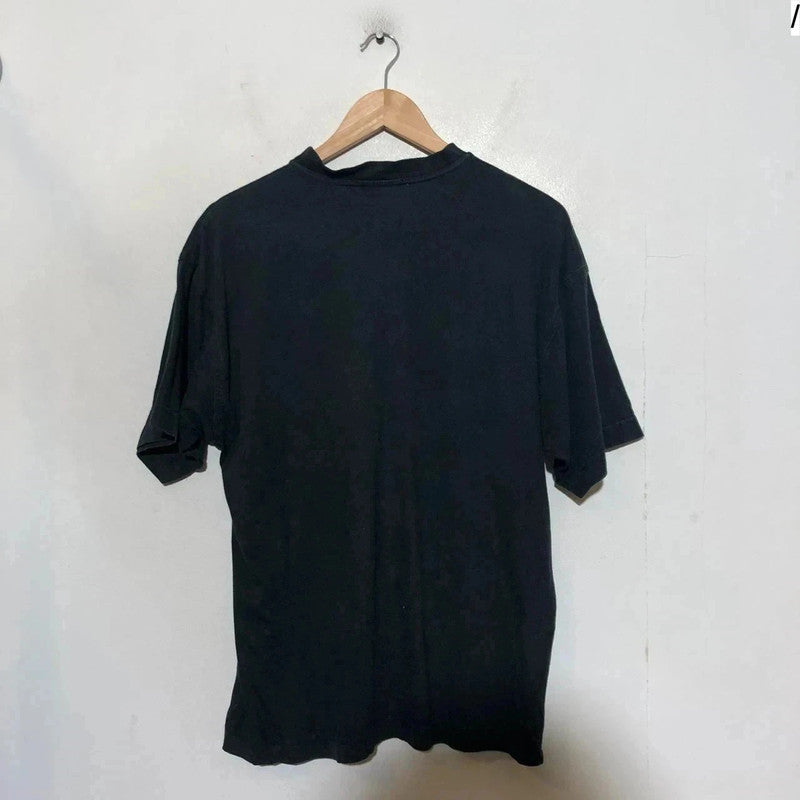 Vintage 90s Black Adidas Graphic T Shirt - Medium