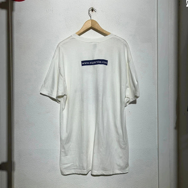 Vintage 90s White Graphic T Shirt - XL