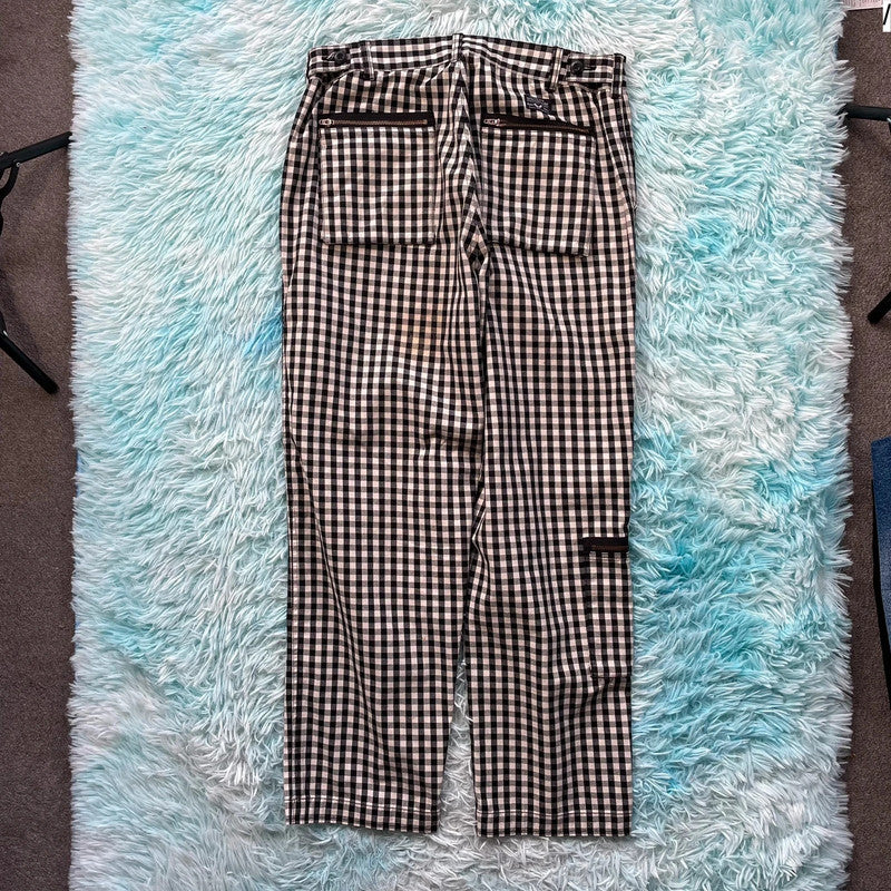 Black & White Supreme Gingham Flight Pants - 32W