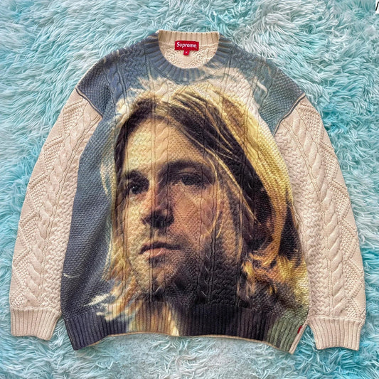 Cream Supreme Kurt Cobain Knitted Jumper Cable - Medium