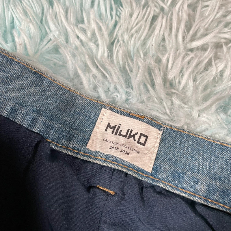 Light Blue Distressed Baggy Jeans Mijko - Medium