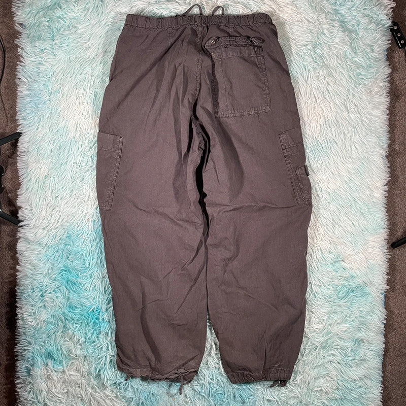 Grey Jaded Baggy Trousers - Medium