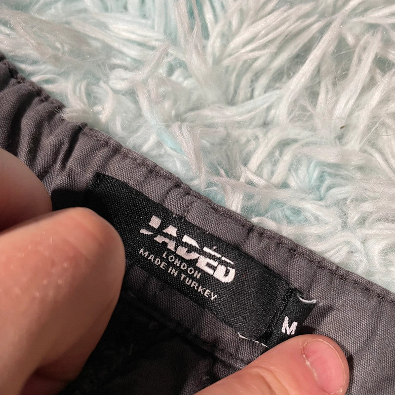 Grey Jaded Baggy Trousers - Medium