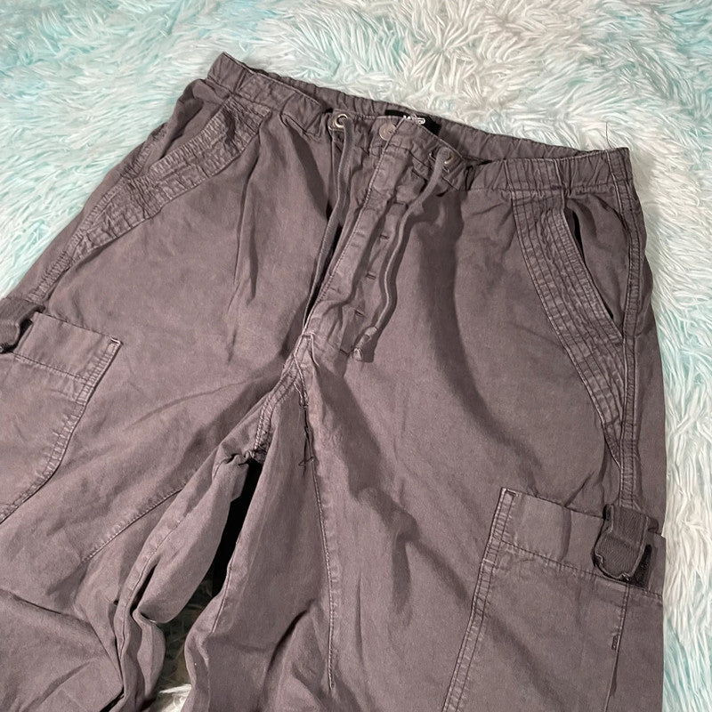 Grey Jaded Baggy Trousers - Medium