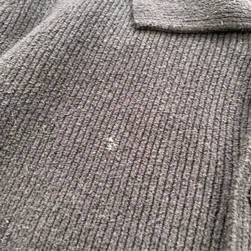 Black Cos Knitted Jumper Cardigan - Large
