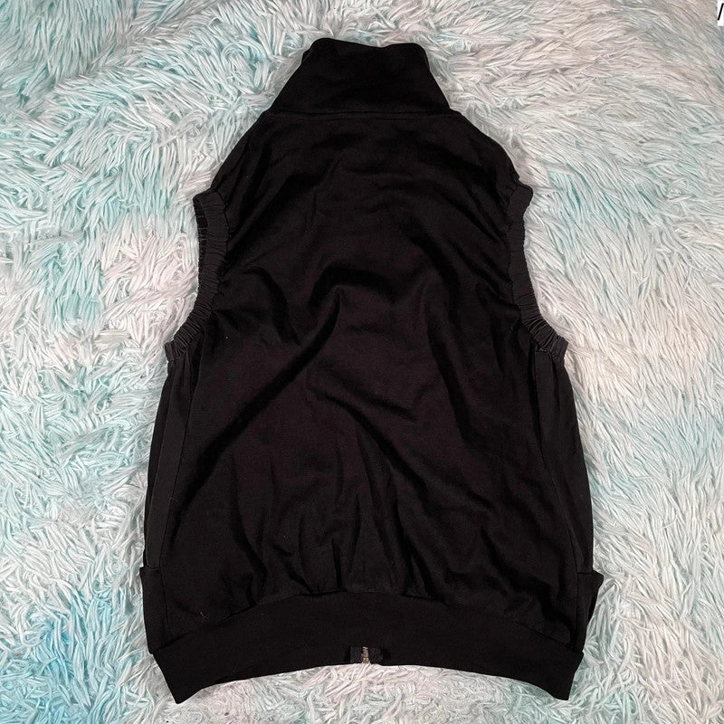 Vintage Y2K Black Just Cavalli Vest Jacket Fitted - Small