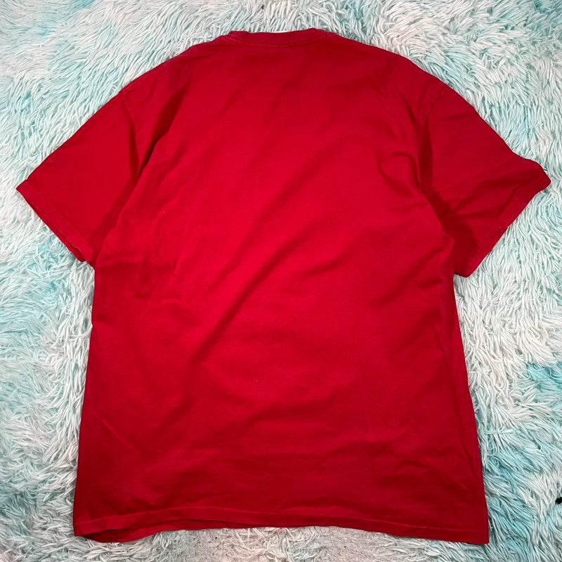 Red Supreme Graphic T Shirt Bombay - XL