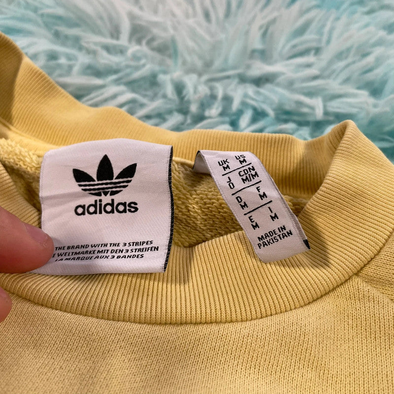 Yellow Adidas Sweatshirt - Medium