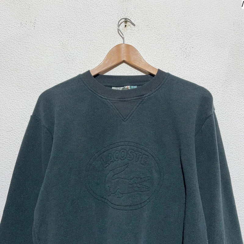 Vintage 90s Black Chemise Lacoste Sweatshirt - Small
