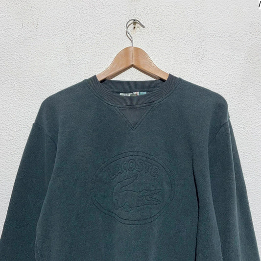 Vintage 90s Black Chemise Lacoste Sweatshirt - Small