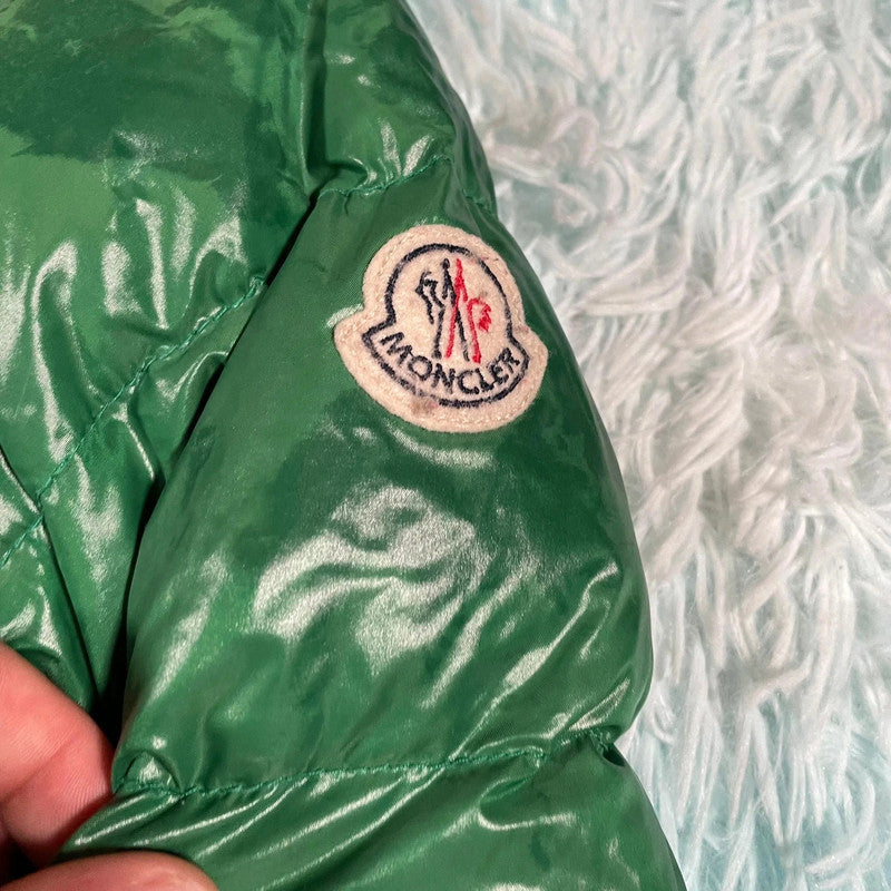 Vintage Green Moncler Puffer Jacket Alpes Fur Hood - Womens Large