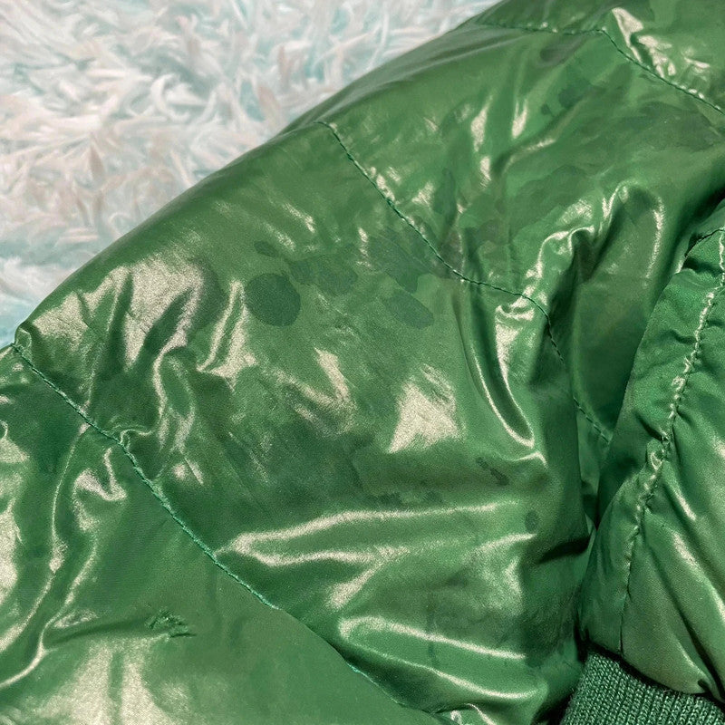 Vintage Green Moncler Puffer Jacket Alpes Fur Hood - Womens Large